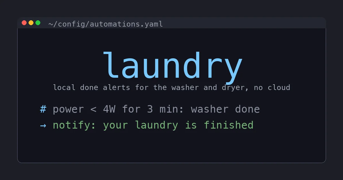 Local Laundry Done Notifications in Home Assistant After SmartDry Cloud-Bricked Itself
