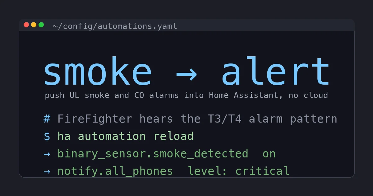 Getting Smoke and CO Alarm Alerts in Home Assistant Without New Detectors
